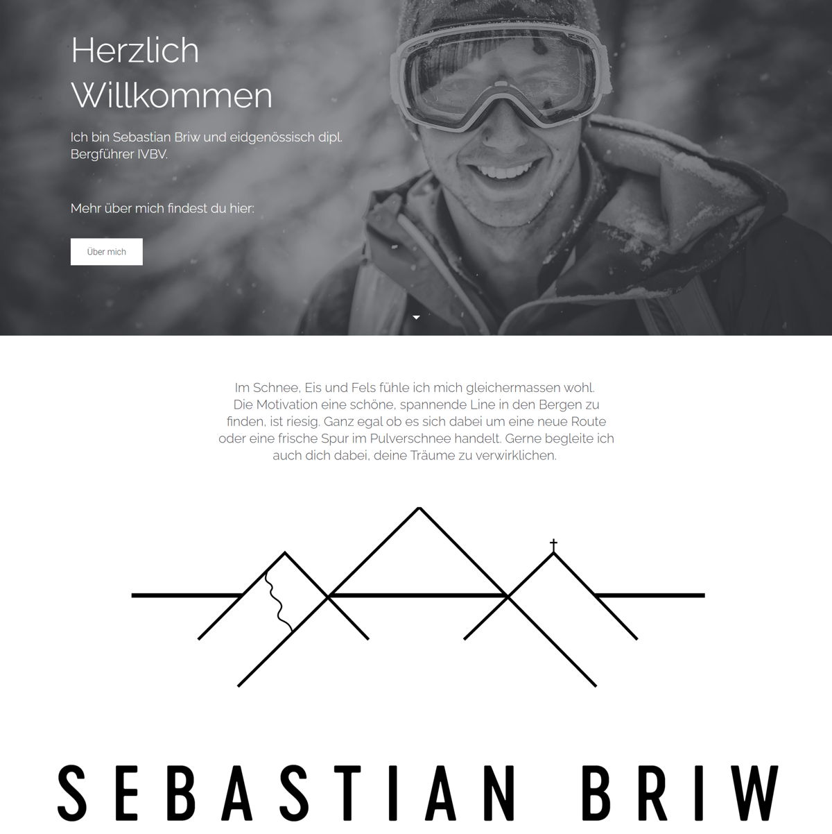 Screenshot of Sebastian Briw , from the jimdo websites collection.