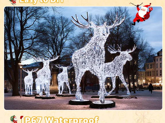 Features of Ollny's 800 leds clear cable cool white string lights - mobile size