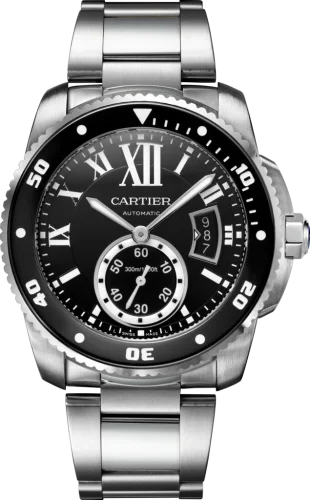 Calibre de Cartier Diver Stainless Steel / Black / Bracelet