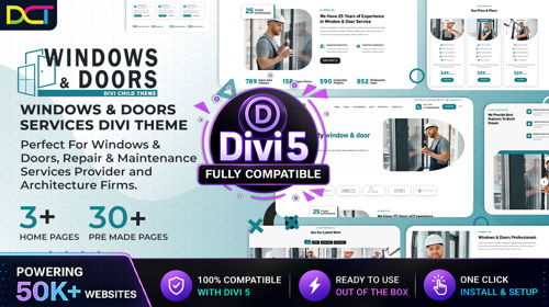 Divi Windows & Doors Services Theme