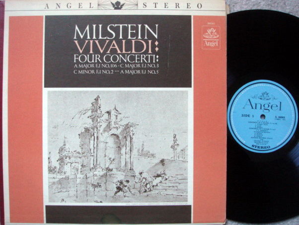 EMI Angel Blue / MILSTEIN, - Vivaldi 4 Violin Concertos...