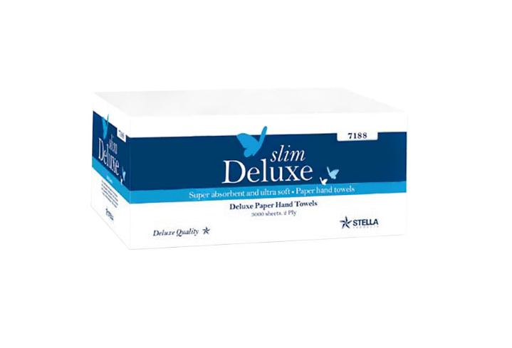 7180 Stella Deluxe Slim Fold Hand Towels 3000sh