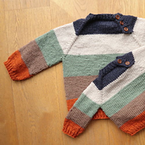 Paint Colorblock Boy Knit Sweaters