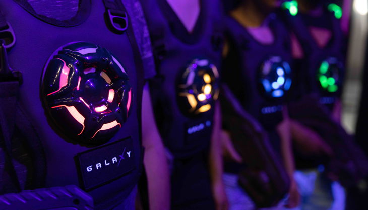 lasertag arena testaufnahmen