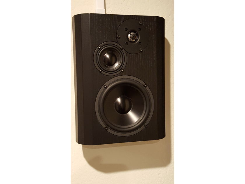 Bryston Model T On-Wall (TOW) High Performance On-Wall Speakers - Black Ash Wood (Pair)