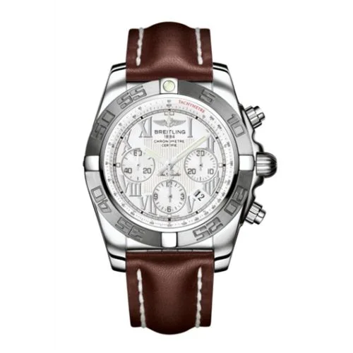 Chronomat 44 Stainless Steel / White - Roman / Calf