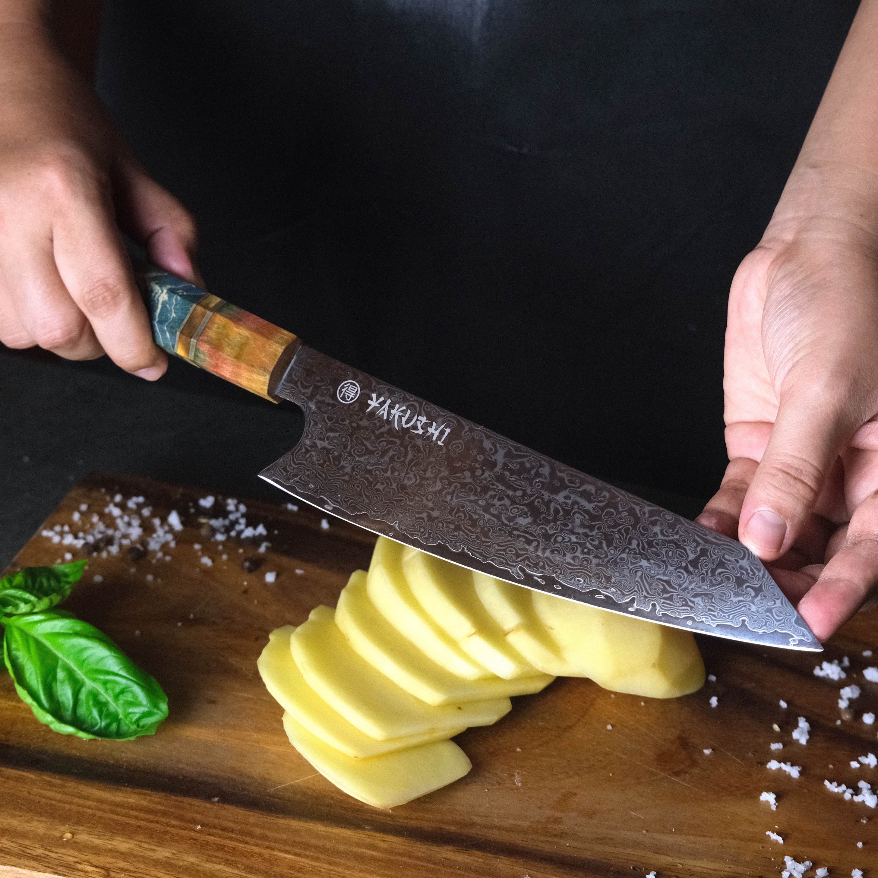 Kiritsuke Damascus Chef Knife