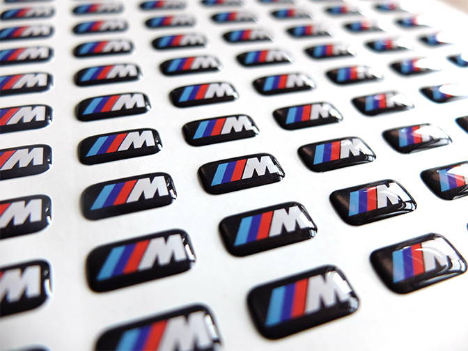 Doming 3D stickers
