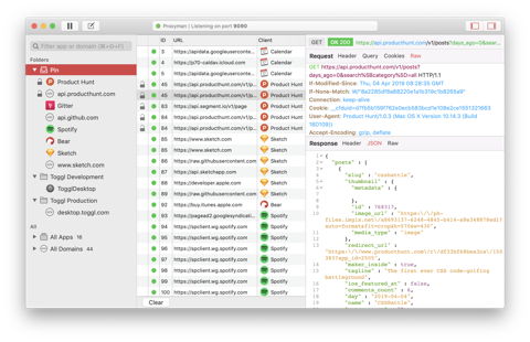 Postman mac app log debug tool