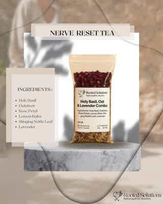 Nerve Reset Tea – Holy Basil, Oat & Lavender Blend image 2