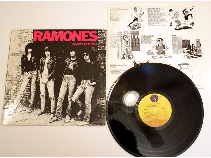 Ramones   - Rocket To Russia Original 1st press 1977 Sire SR 6042 with Lyric Insert