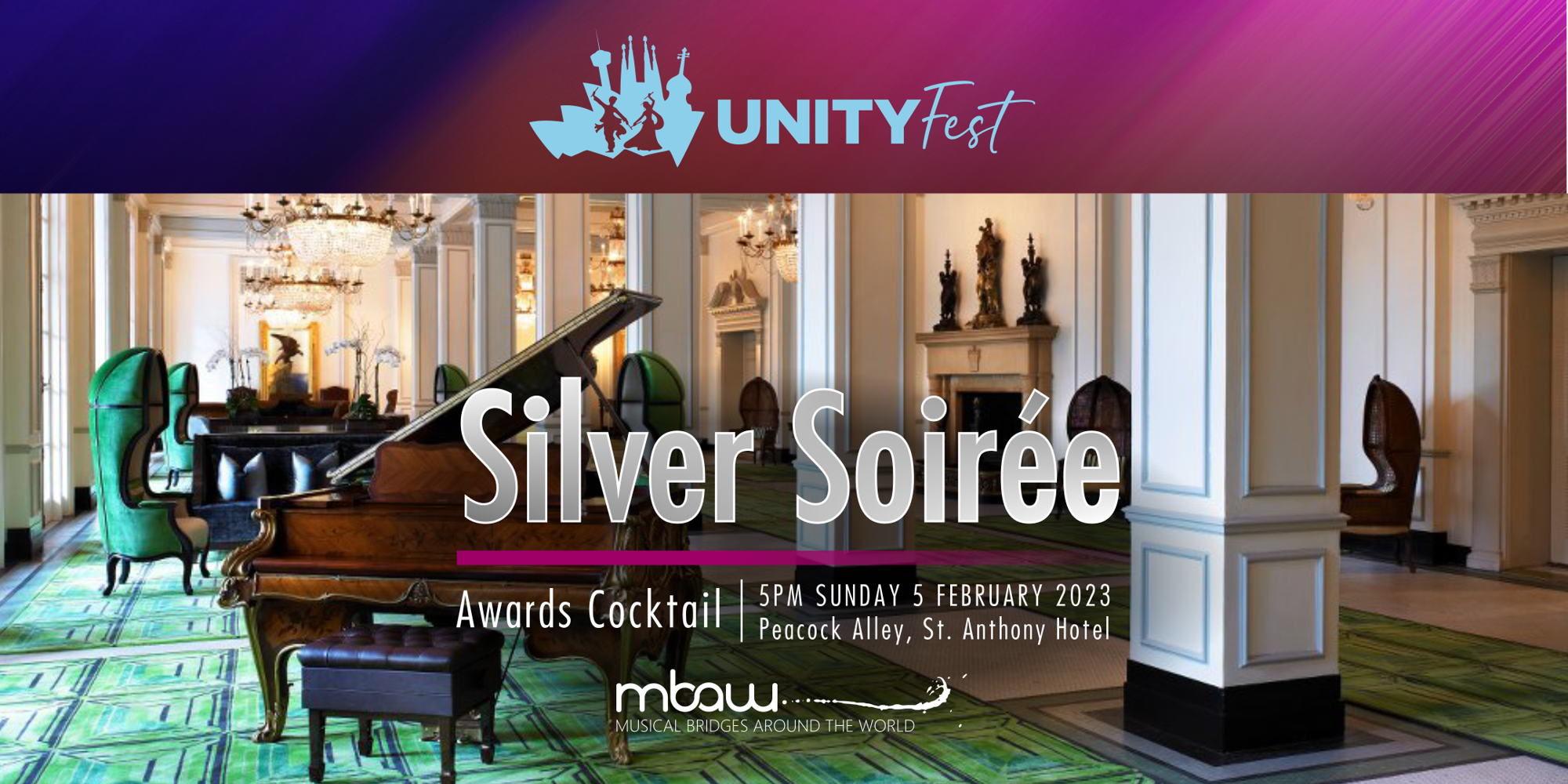 Silver Soiree: Awards Cocktail | UNITYFest promotional image