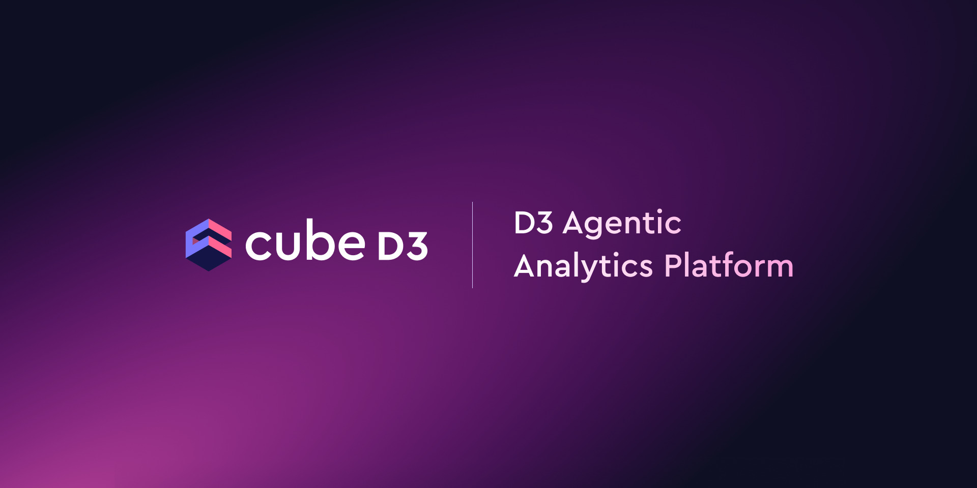 Cover of the 'Announcing Cube D3' blog post