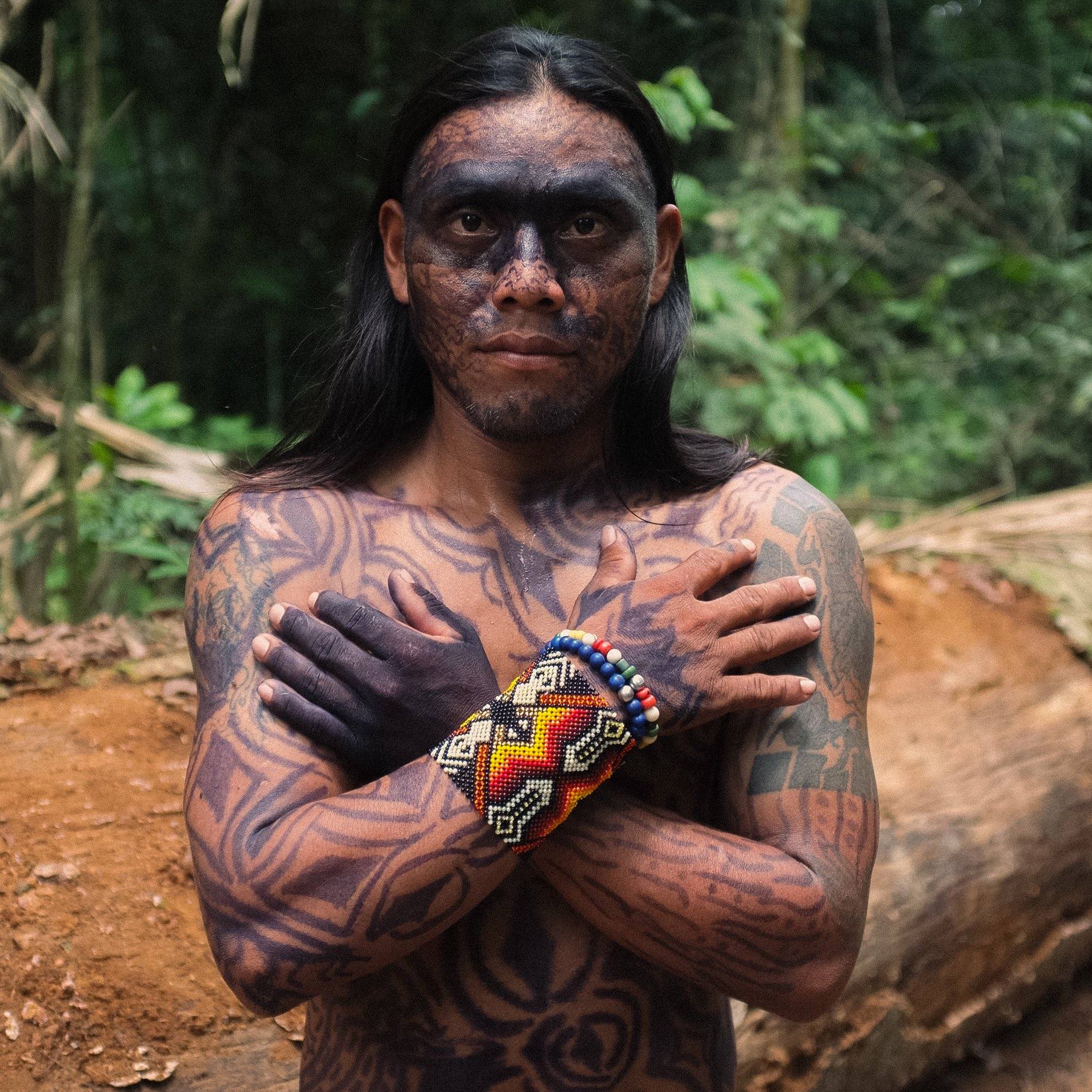 Yawanawá man in Brazil