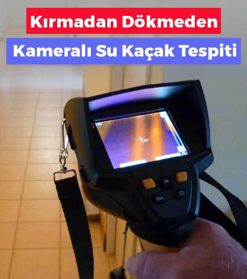 Yerinde tesisat arıza tespit and kameralı su kaçağı bulma ekipmanı