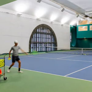 Tennis Lessons for Devi & Dan at Grand Central