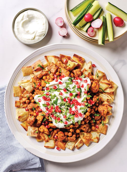 Chicken with Chickpeas and Crispy Pita (Fatteh)