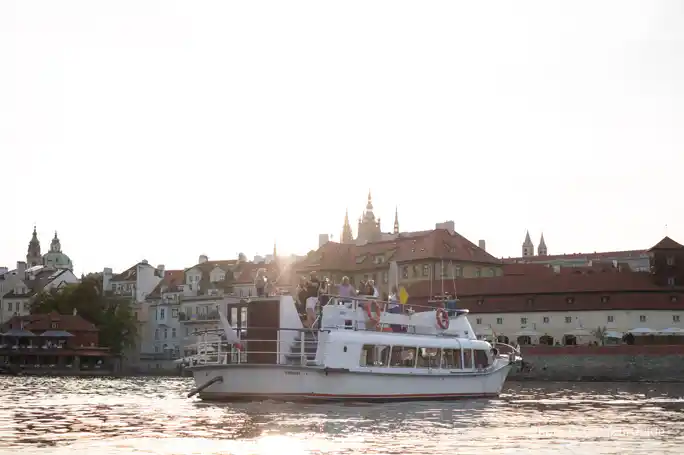 Vltava River Private Boat Party with Unlimited Drinks