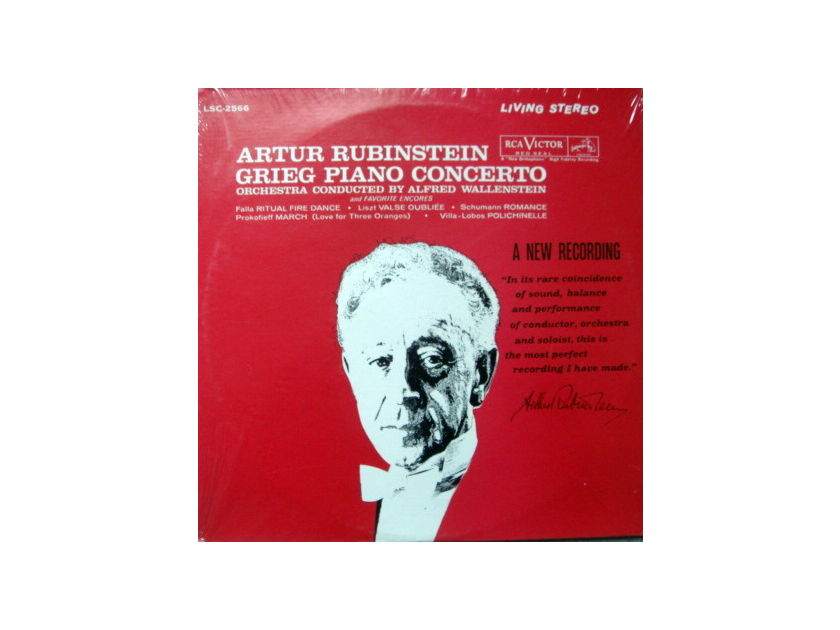 ★Sealed★ RCA LIVING STEREO / RUBINSTEIN, - Grieg Piano Concerto, Original!