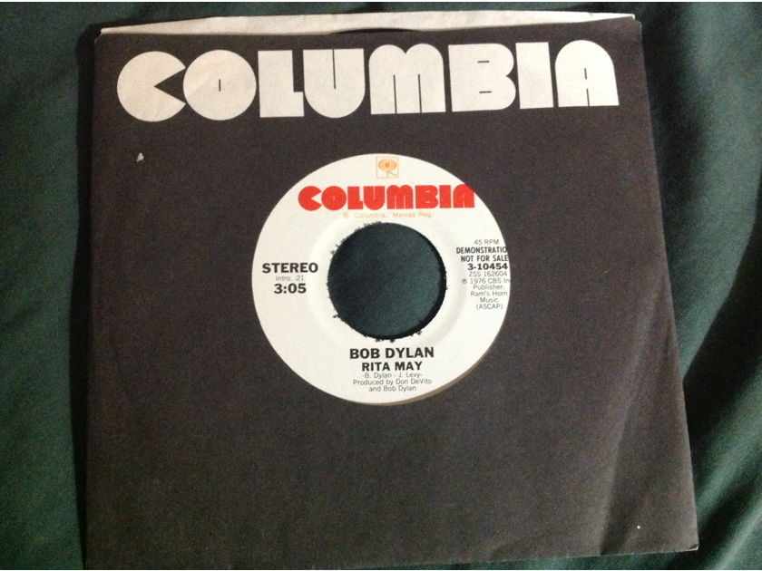 Bob Dylan - Stuck Inside Of Mobile With The Memphis Blues  Columbia Records  Promo 45  Single NM  Rare B Side Rita May