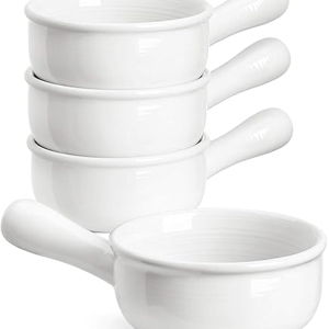 Le Creuset Stoneware French Onion Soup Bowl, 16 oz., White