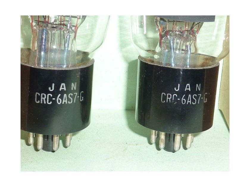 RCA 6AS7G JAN Mil-Spec Tubes, Matched Pair, NOS/NIB, Matched Codes