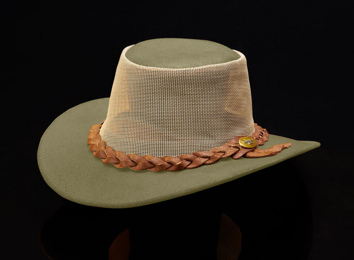 Outback Canvas Mesh Hat Classic Olive