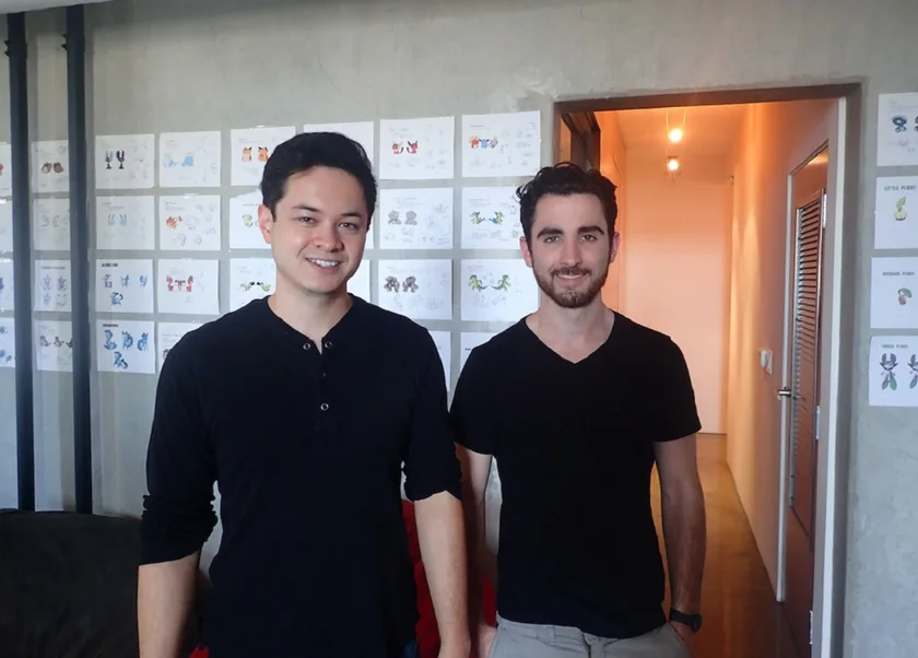 Josh Buckley (left) and Sasha MacKinnon, cofounders of Mino Games