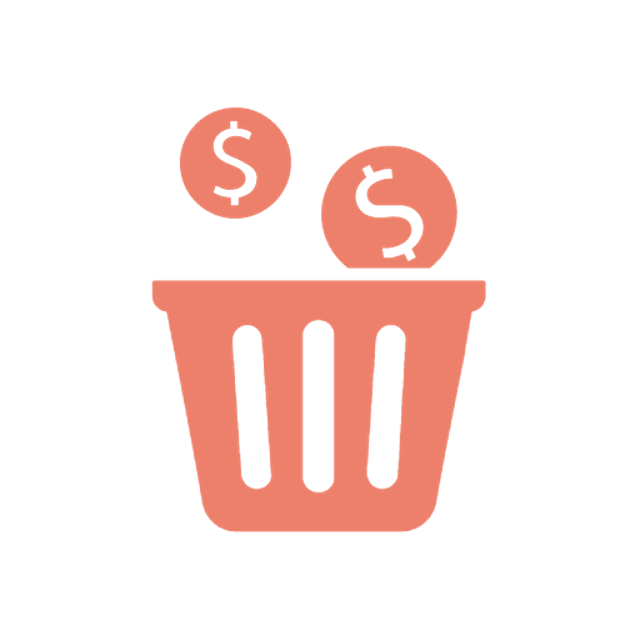 Money waste icon