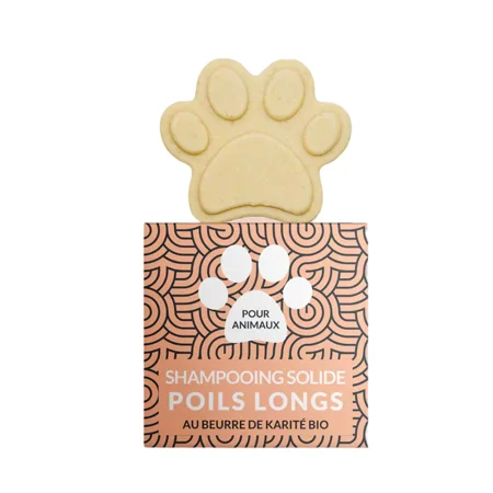 Shampoing solide pour animaux poils longs