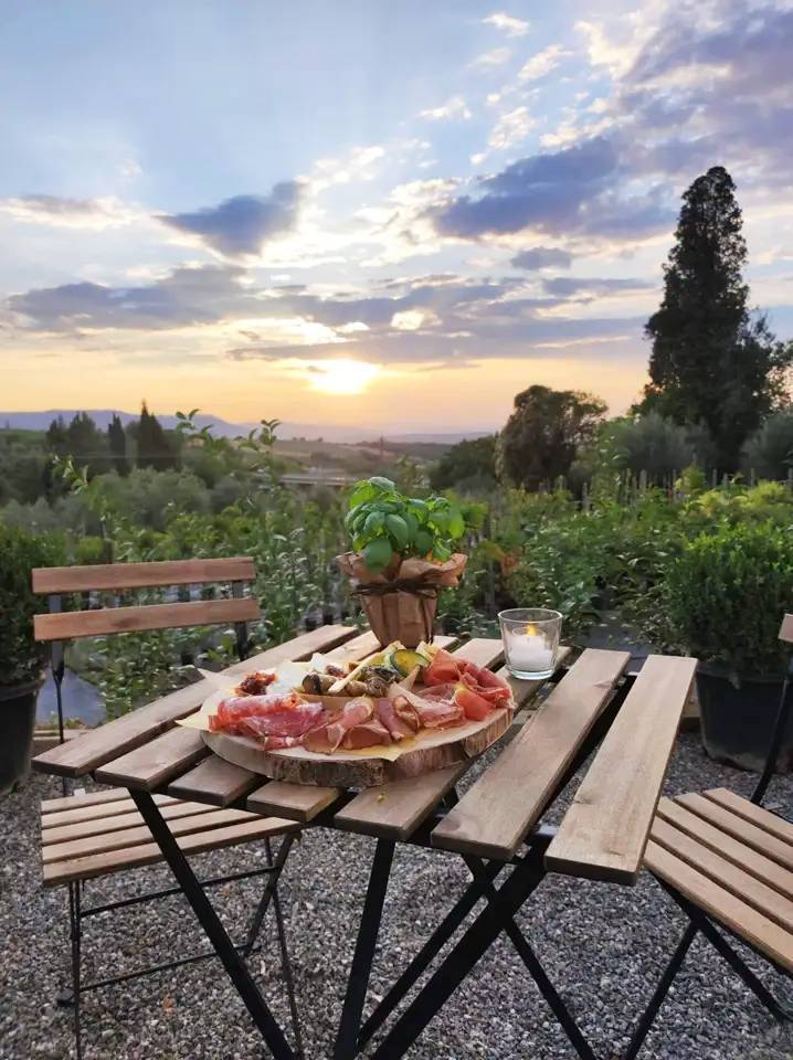 Food & Wine Tours San Quirico d'Orcia: Tasting in agri-restaurant with a view