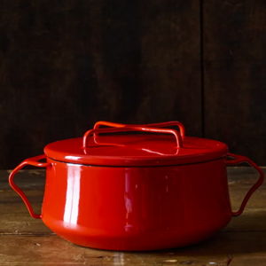 Dansk Købenstyle Casserole Dish with Lid - 2-QT, Red or Teal