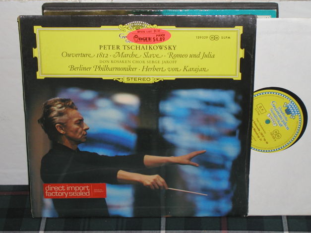 Von Karajan/BPO - Tchaikovsky 1812  LP DGG German Tulip...