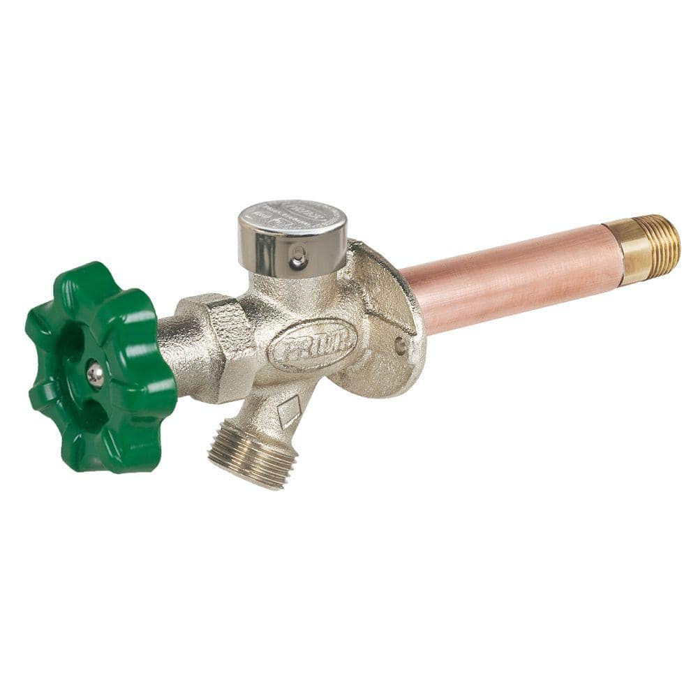 Prier C144D04 4", Full Turn Wall Inlet MPT x 1/2" SWT AntiSiphon