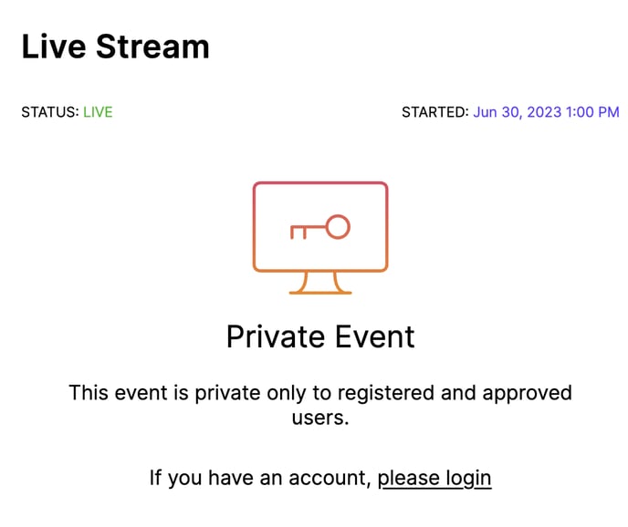 private event