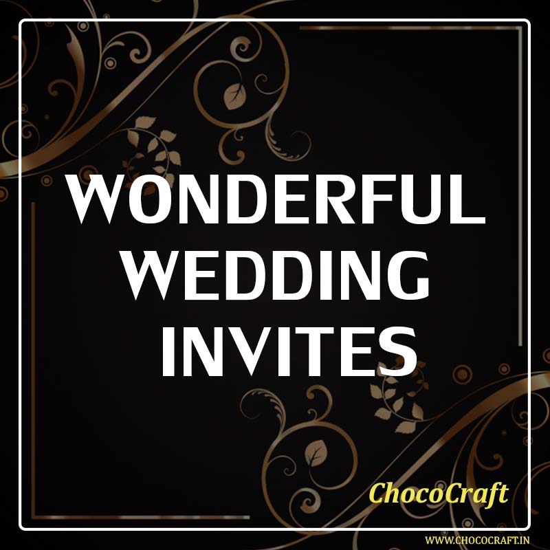Design Wonderful Wedding invitation by ChocoCraft