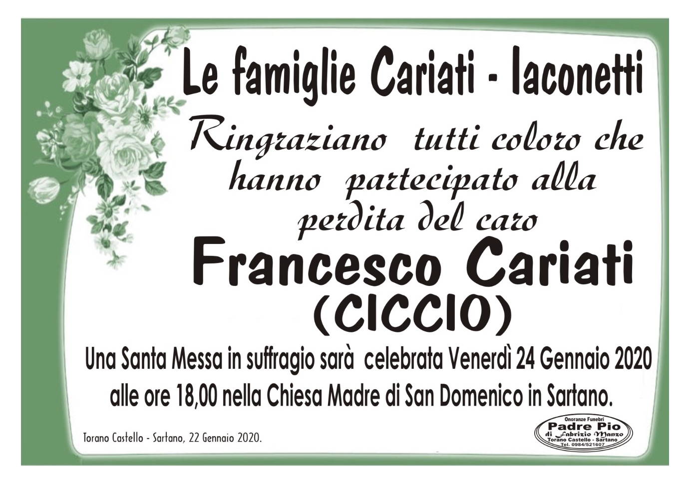 Le Famiglie Cariati ~ Iaconetti