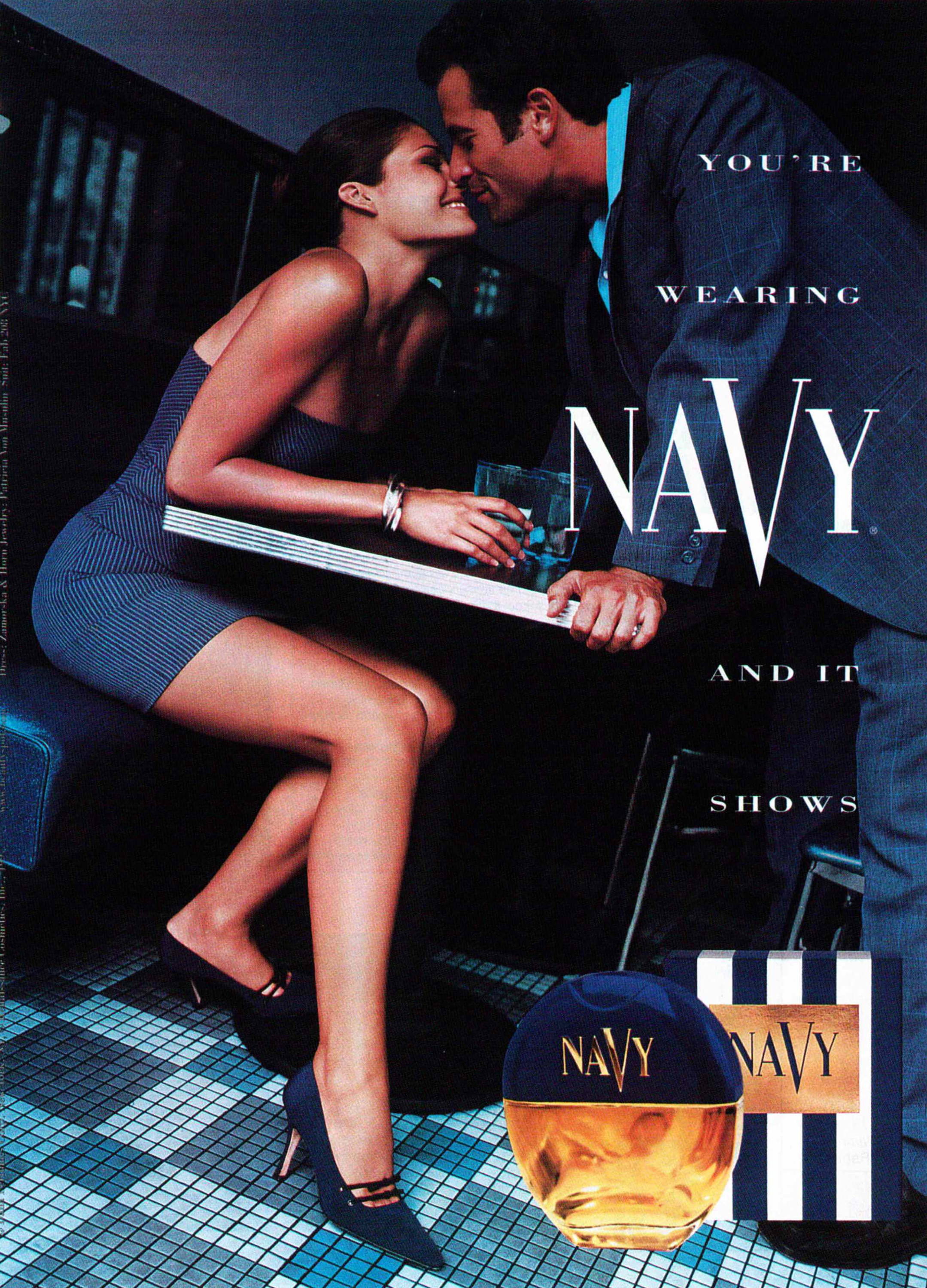 Vintage ad of Navy for Women cologne.