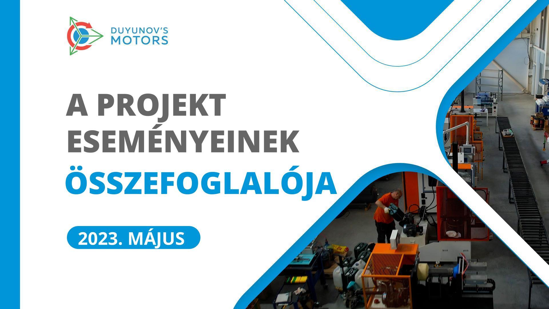 A projekt májusi kulcsfontosságú eseményei