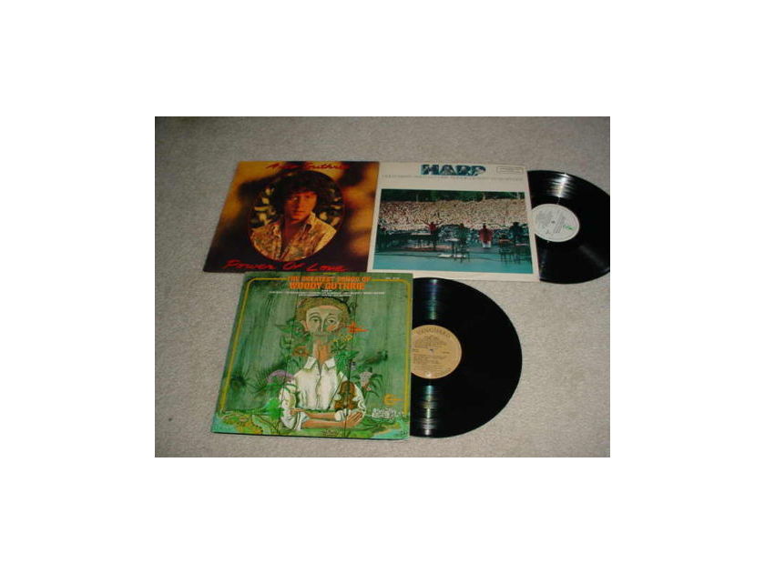 folk ARLO GUTHRIE WOODY GUTHRIE - 3 LP RECORD LOT