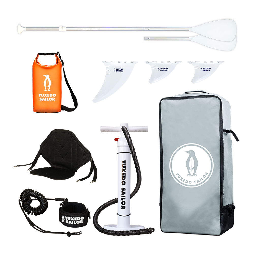 accessories for stand up paddle board:paddle,fins,waterproof bag,seat,pull pump,safety strap,backpack