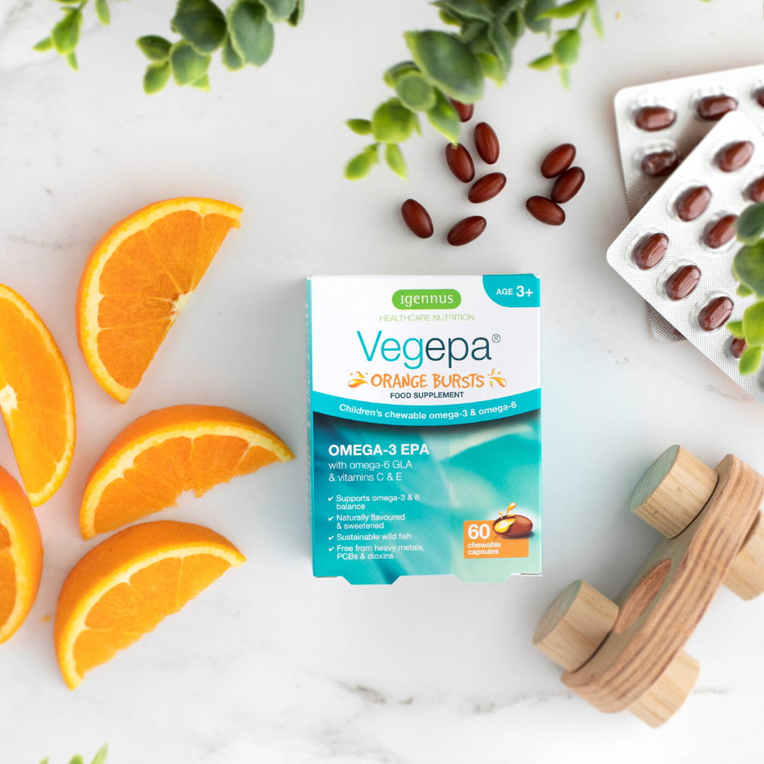 Vegepa, Orange Bursts | Chewable omega-3 & omega-6 for ...