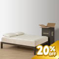 The Keetsa Pillow Plus Mattress in bedroom.
