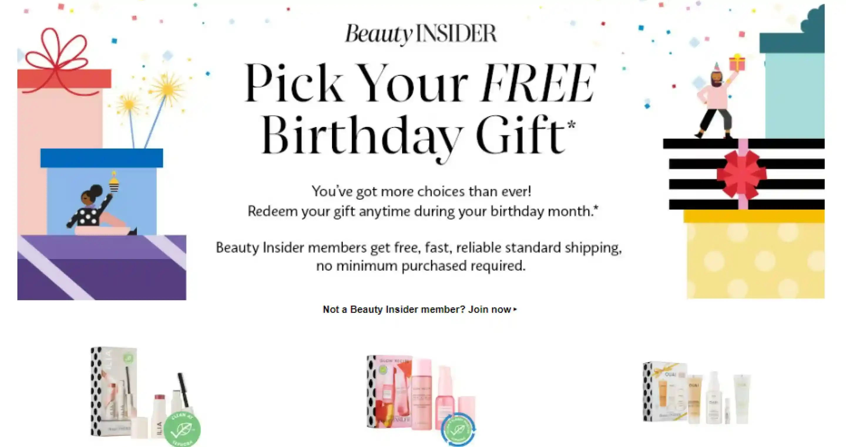 free birthday gift for customers