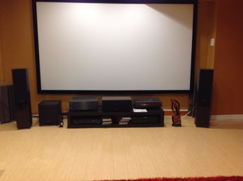 Dedicated Home Theater room in the mancave
