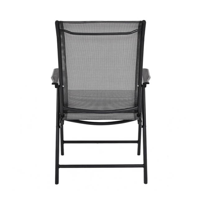 4 Packs Folding Chairs Patio Sling Chairs Outdoor Portable Chairs Furniture Camping Pool Beach Deck Dining Chairs with Armrest
