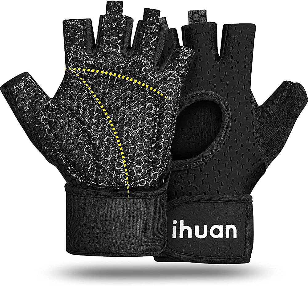 iHuan Ventilated Weight Lifting Gym Workout Gloves