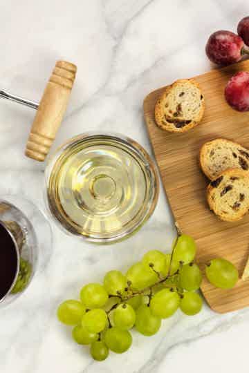 Savor a glass of local green wine