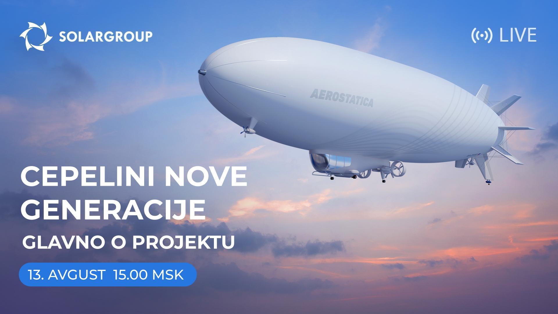 Prenos v živo o novem projektu SOLARGROUP