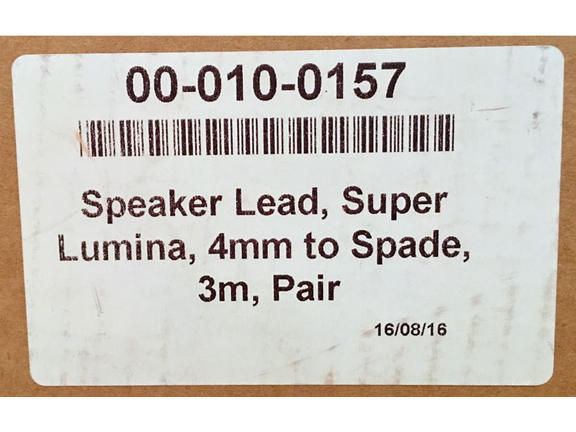 Naim Audio Super Lumina Speaker Cable 3 Meter Pair, Banana to Spade
